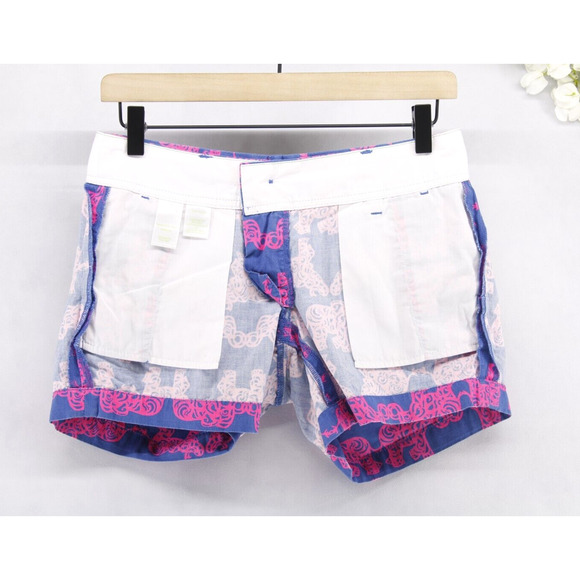 Lilly Pulitzer Women's Pink Tusk In Sun The Callahan Elephant Print Shorts Sz 00 - Picture 3 of 5